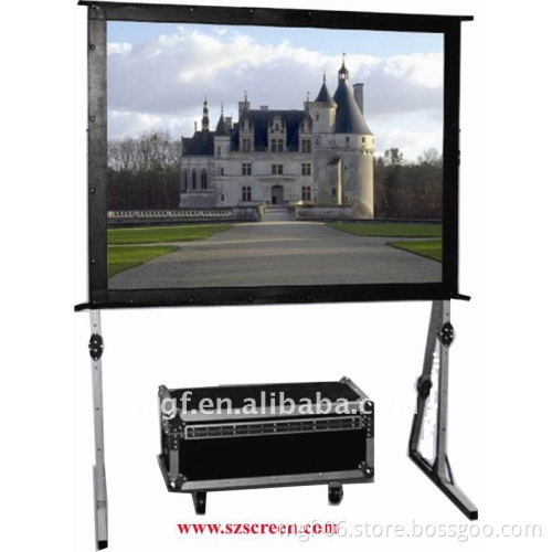 184" Fast Fold projection screen with drapes